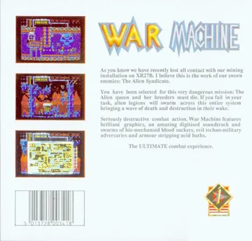 War Machine box cover back